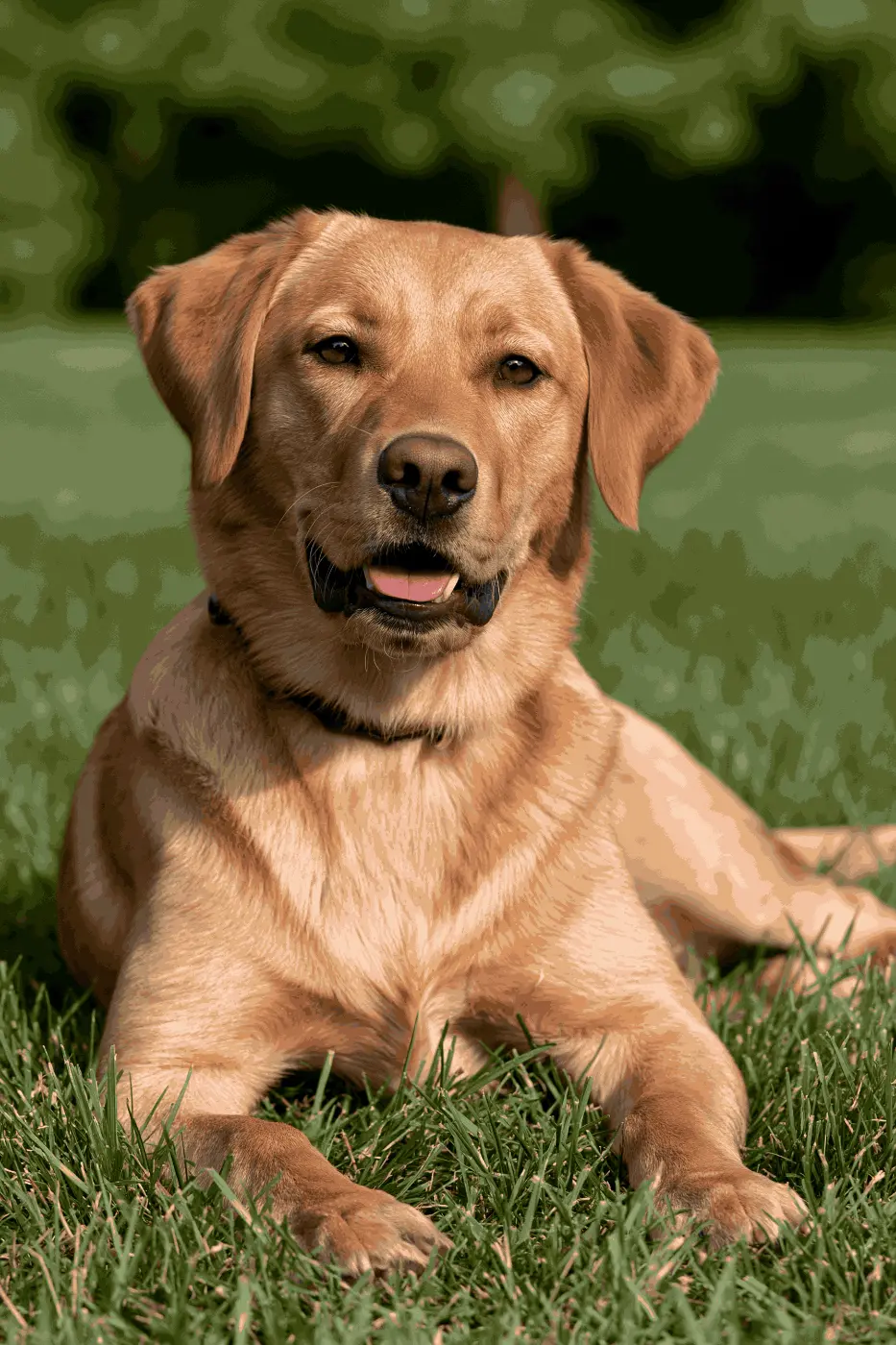 The same dog photo automatically reduced to 40 colors by ColorSmith