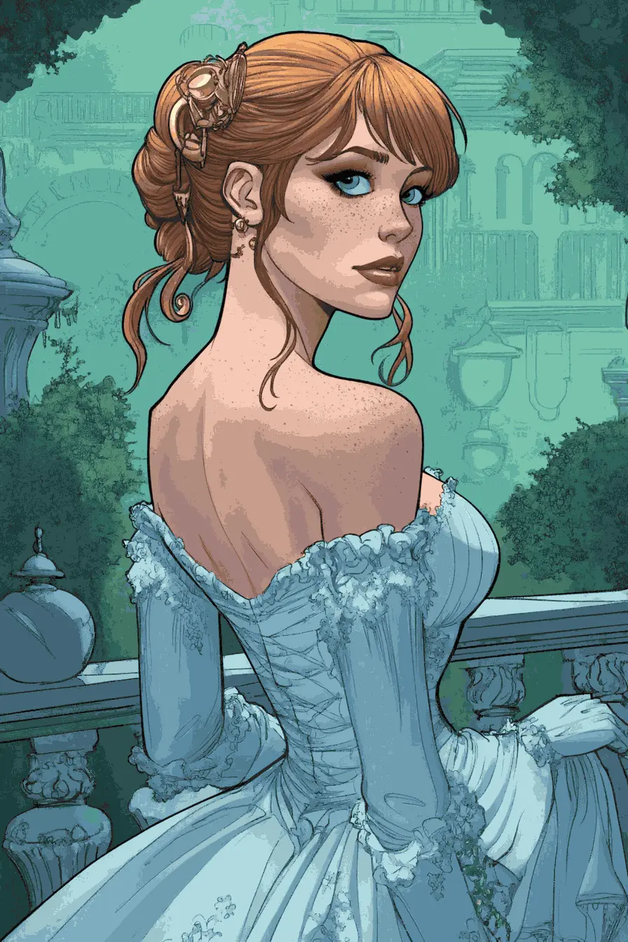 Automatic ColorSmith result on a portrait, showing visible color banding across the skin